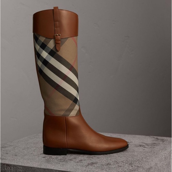 Burberry Shoes - Burberry Leather Riding Boots size 37